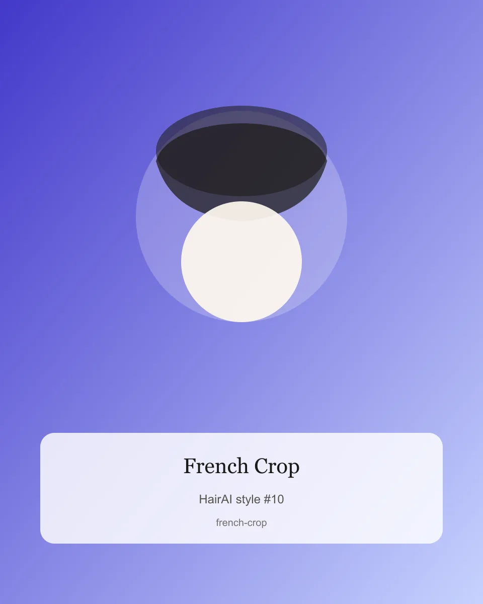 French Crop haircut hairstyle