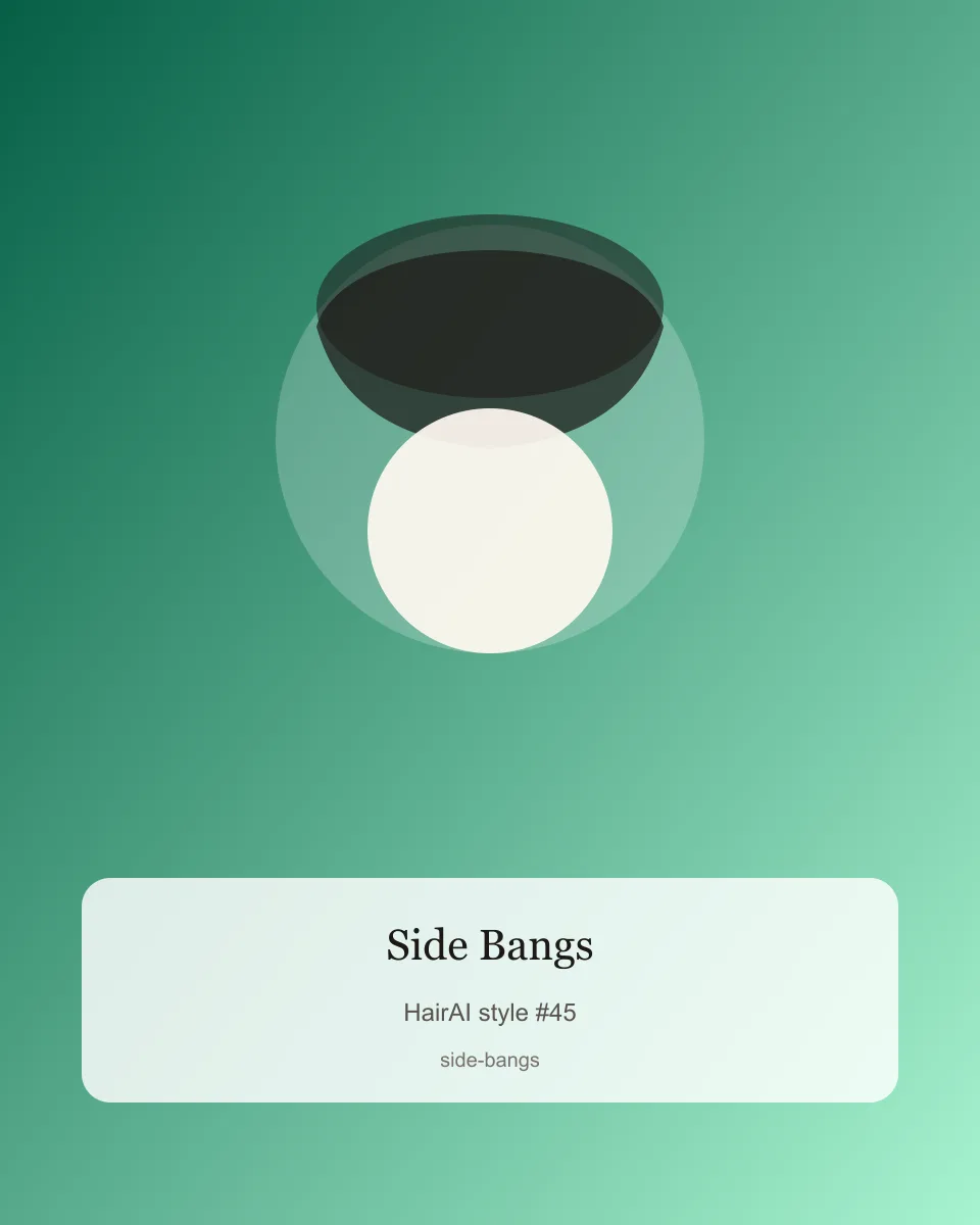 Side Bangs haircut hairstyle